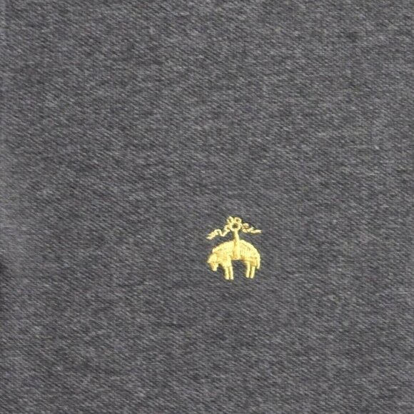 Brooks Brothers 1818 Gray Slim Fit Polo Shirt Sz M - Picture 4 of 11